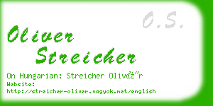 oliver streicher business card